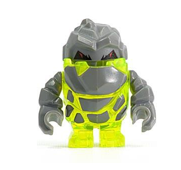 LEGO Minifigure-Rock Monster: Sulfurix (Trans-Neon Green)-Power Miners-PM005-Creative Brick Builders